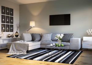 Radiateur infrarouge Wien sans cadre  verre noir 800 watts 